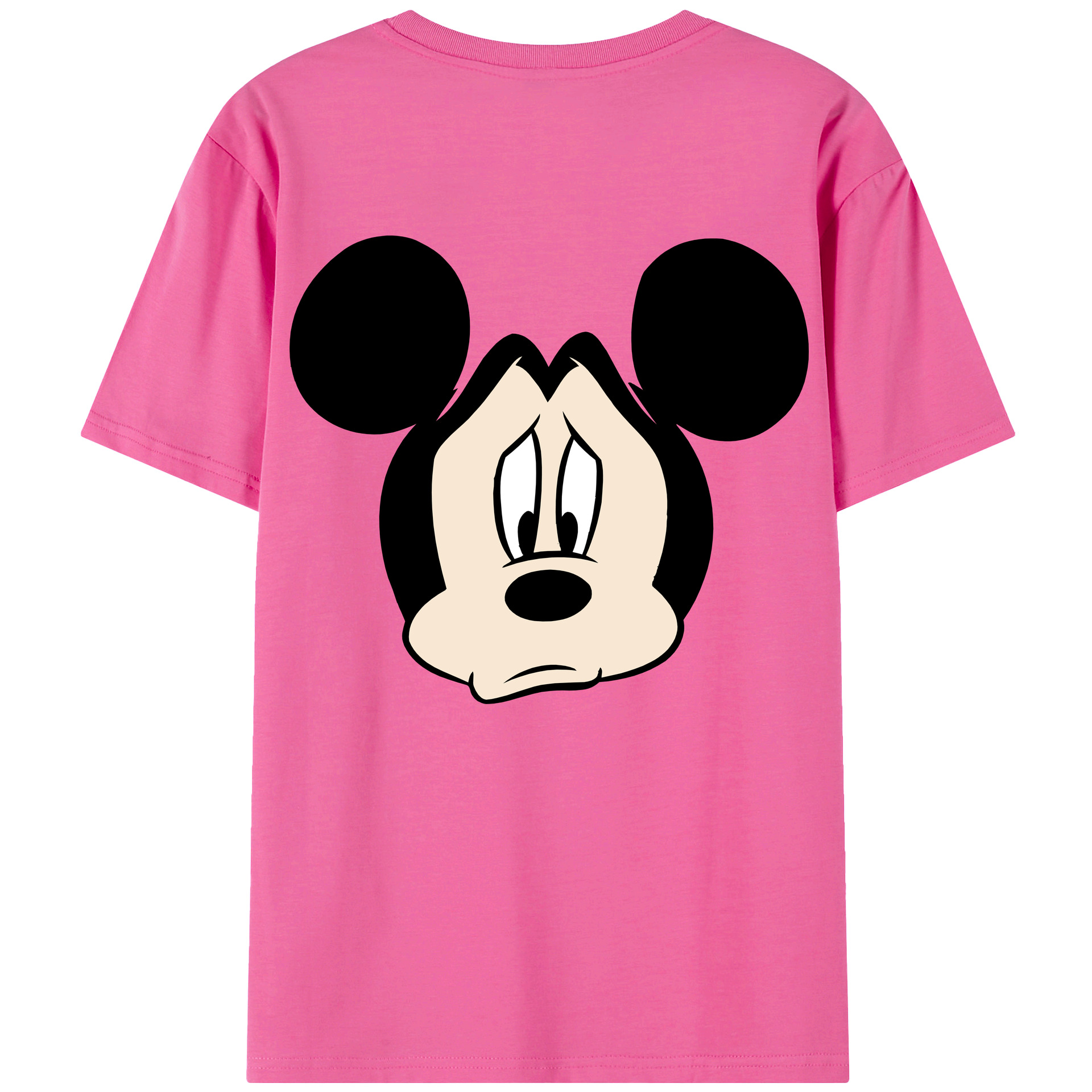 （画像用） ミッキーマウス Mickey Mouse レディース半袖Tシャツ(バックプリント)